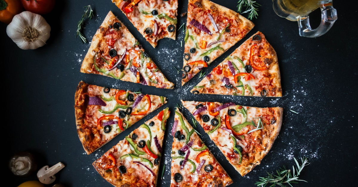 Pizza aus dem Holzofen